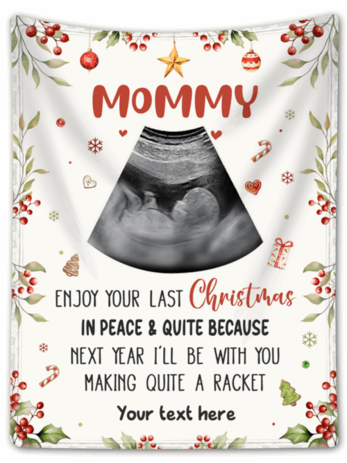Personalized Blanket For Expecting Mom Christmas Gift For New Parents