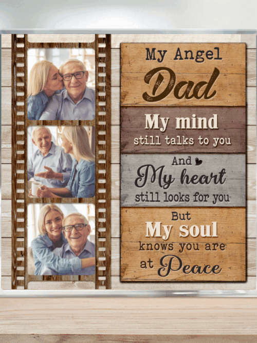 Personalized With Picture For Loss Of Dad Sympathy Acrylic Plaque