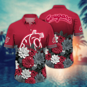 Washington State Cougars NCAA1 Flower Hawaii Shirt And Tshirt For Fans, Summer Football Shirts NA49704
