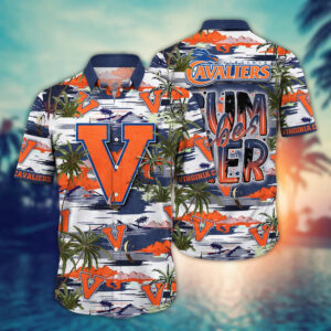 Virginia Cavaliers NCAA3 Flower Hawaii Shirt And Tshirt For Fans, Summer Football Shirts NA49816