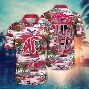 Washington State Cougars NCAA1 Flower Hawaii Shirt And Tshirt For Fans, Summer Football Shirts NA49816