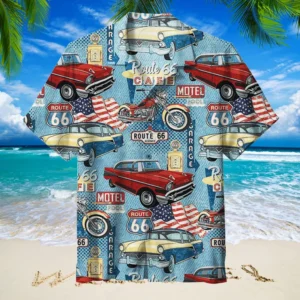 U S Route 66 Hawaiian Shirt