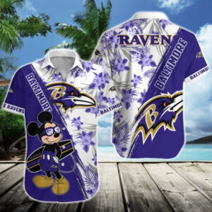 Baltimore Ravens Button Shirt BG828