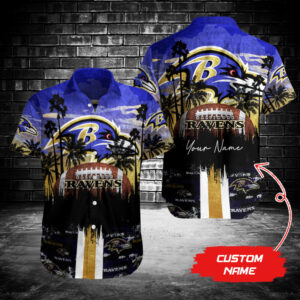 Baltimore Ravens Button Shirt BG890