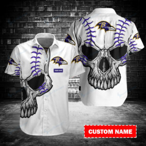 Baltimore Ravens Personalized Button Shirt BB077