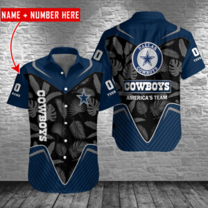 Dallas Cowboys Personalized Button Shirt BB733