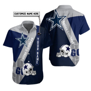 Dallas Cowboys Personalized Button Shirt BB857