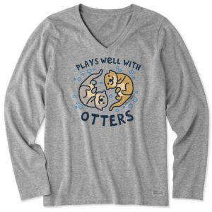 Women's Long Sleeve Crusher Tee, Long Sleeve Swearter 94