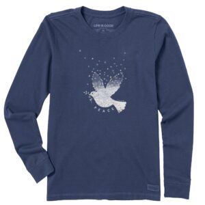Women's Long Sleeve Crusher Tee, Long Sleeve Swearter 38