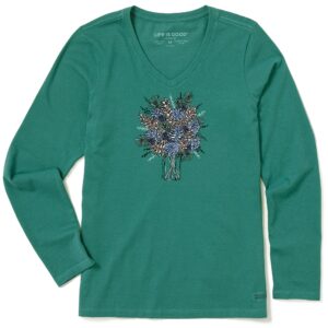 Women's Long Sleeve Crusher Tee, Long Sleeve Swearter 88