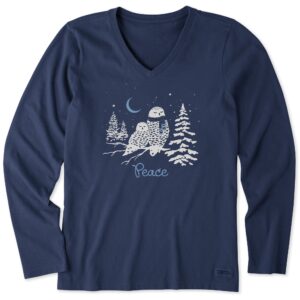 Women's Long Sleeve Crusher Tee, Long Sleeve Swearter 59