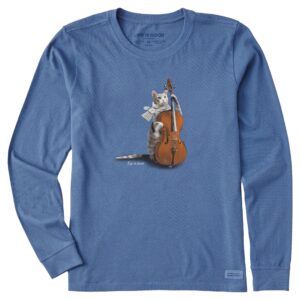 Women's Long Sleeve Crusher Tee, Long Sleeve Swearter 79
