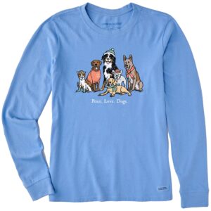 Women's Long Sleeve Crusher Tee, Long Sleeve Swearter 43