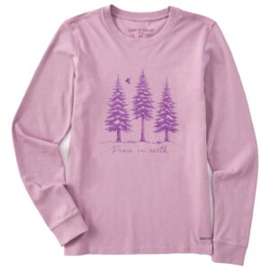 Women's Long Sleeve Crusher Tee, Long Sleeve Swearter 56