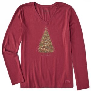 Women's Long Sleeve Crusher Tee, Long Sleeve Swearter 55