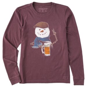 Women's Long Sleeve Crusher Tee, Long Sleeve Swearter 70