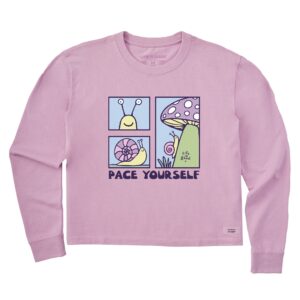 Women's Long Sleeve Crusher Tee, Long Sleeve Swearter 17