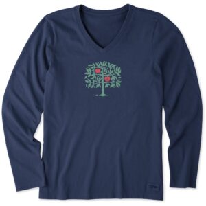 Women's Long Sleeve Crusher Tee, Long Sleeve Swearter 80