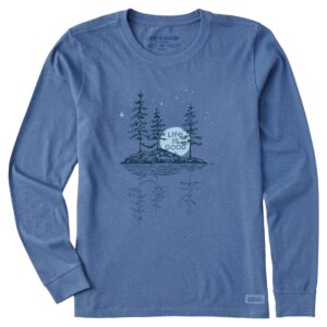Women's Long Sleeve Crusher Tee, Long Sleeve Swearter 86