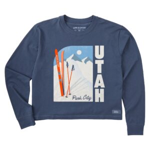 Women's Long Sleeve Crusher Tee, Long Sleeve Swearter 20
