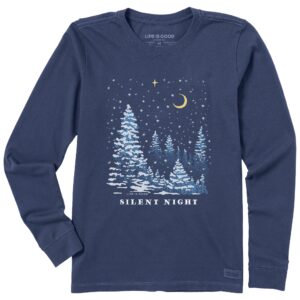 Women's Long Sleeve Crusher Tee T-shirt100