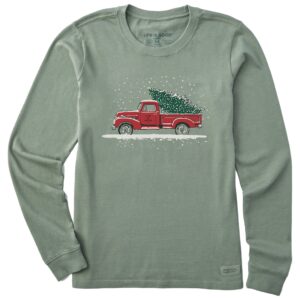 Women's Long Sleeve Crusher Tee, Long Sleeve Swearter 09