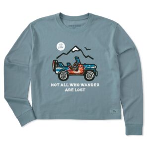 Women's Long Sleeve Crusher Tee, Long Sleeve Swearter 05