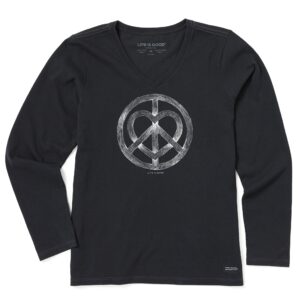 Women's Long Sleeve Crusher Tee, Long Sleeve Swearter 30
