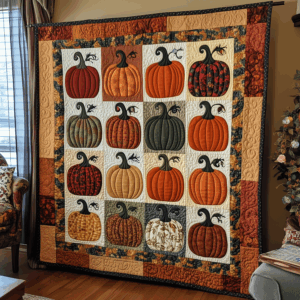 Artistic La Catrina Quilted Blanket
