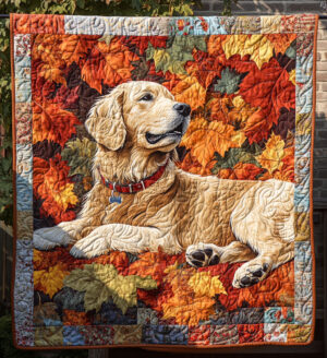 Autumn Pumpkins Quilted Blanket