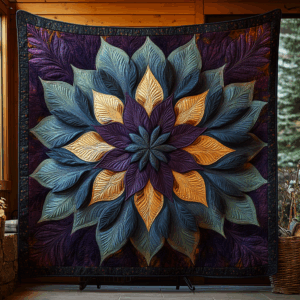 Lunar Serpent Quilted Blanket