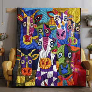 Moonlit Ocean Beauty Quilted Blanket