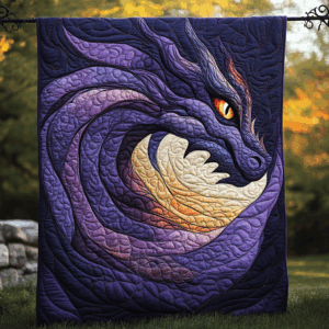 Mystic Elephant Quilted Blanket