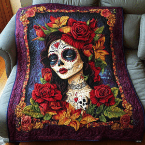 Mystic Scales Quilted Blanket