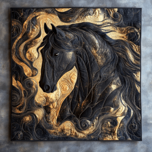 Horse VA100610 Quilted Blanket