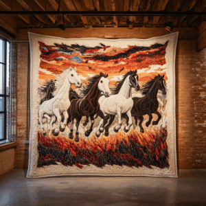 Horse VA100608 Quilted Blanket