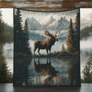 Moose VA110690 Quilted Blanket