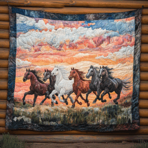 Horse VA100607 Quilted Blanket