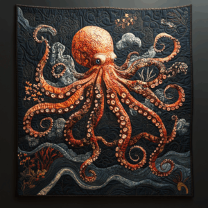 Octopus VA110608 Quilted Blanket