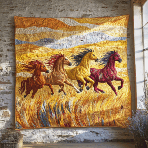 Horse VA100609 Quilted Blanket