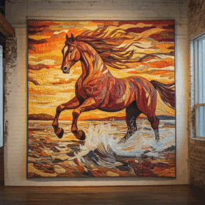 Horse VA100601 Quilted Blanket