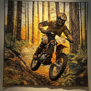 Motorcycle VA110641 Quilted Blanket