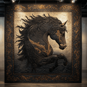 Horse VA130651 Quilted Blanket