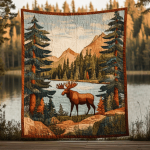 Moose VA110695 Quilted Blanket