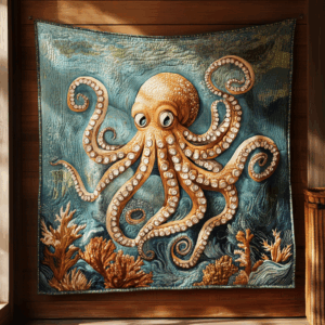 Octopus VA110609 Quilted Blanket