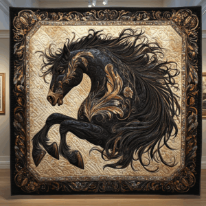Horse VA130649 Quilted Blanket