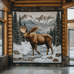 Moose VA1106122 Quilted Blanket