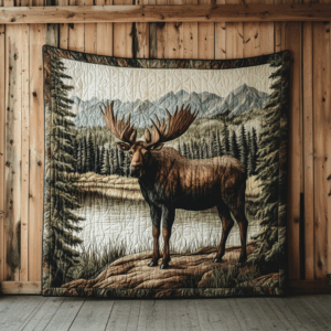 Moose VA110698 Quilted Blanket