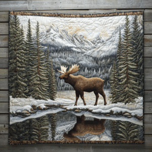 Moose VA110699 Quilted Blanket
