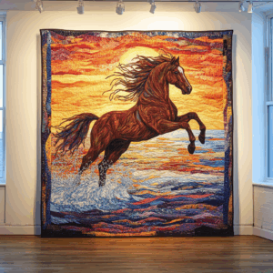Horse VA100602 Quilted Blanket